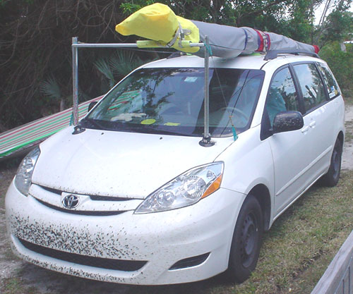 Toyota MiniVan with Wills Wing on the Roof