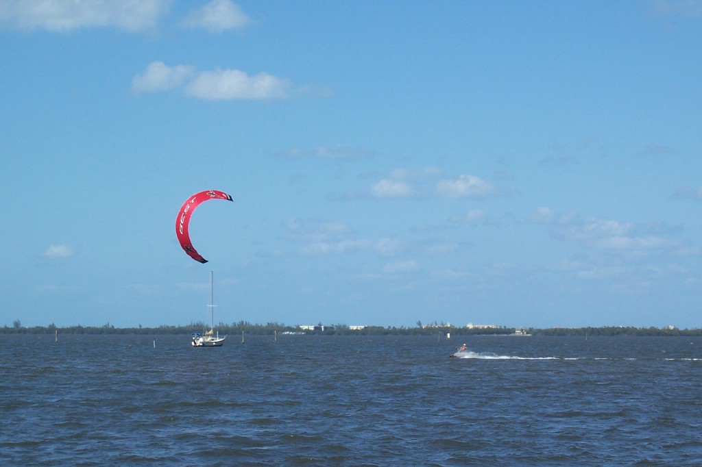 Bill flying his 16 meter kite