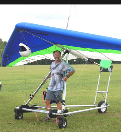 Bill with his glider